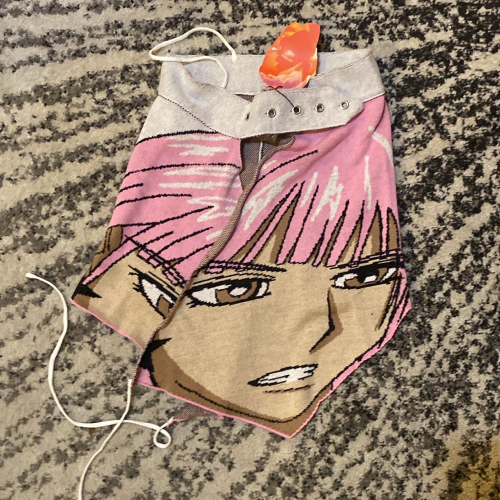 1XBLUE SSENSE Exclusive Pink Anime Tank Top size M - Picture 4 of 6